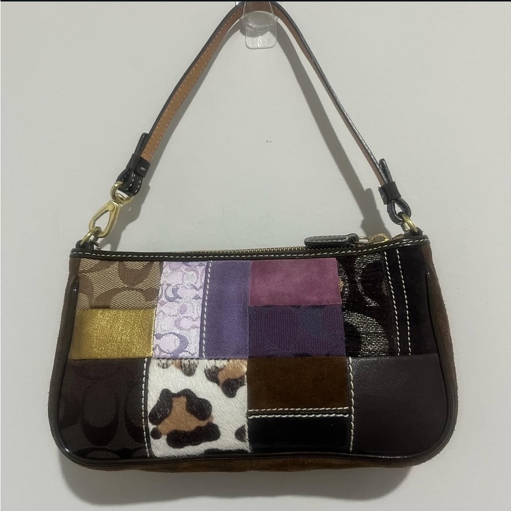 Vintage 2005 COACH Legacy Holiday Patchwork Demi ✨